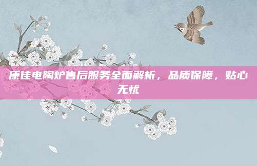 康佳电陶炉售后服务全面解析，品质保障，贴心无忧