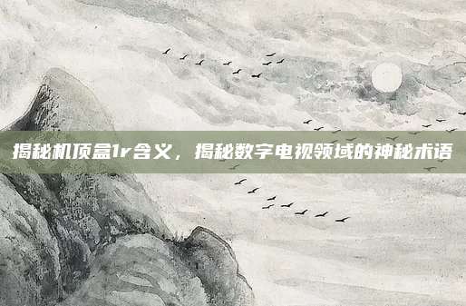 揭秘机顶盒1r含义,揭秘数字电视领域的神秘术语