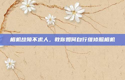 相机故障不求人，教你如何自行维修照相机
