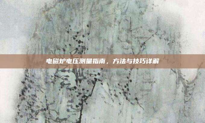 电磁炉电压测量指南，方法与技巧详解