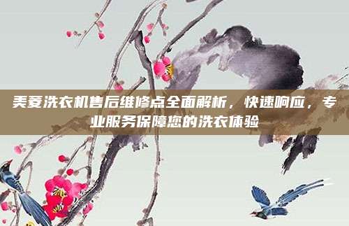 美菱洗衣机售后维修点全面解析，快速响应，专业服务保障您的洗衣体验