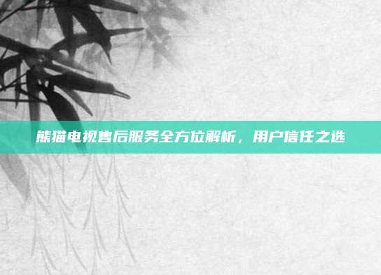 熊猫电视售后服务全方位解析，用户信任之选
