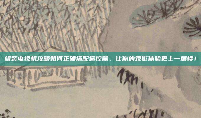 组装电视机攻略如何正确搭配遥控器,让你的观影体验更上一层楼!
