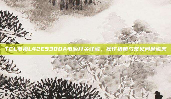 TCL电视L42E5300A电源开关详解，操作指南与常见问题解答