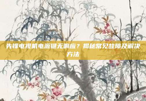 先锋电视机电源键无响应？揭秘常见故障及解决方法