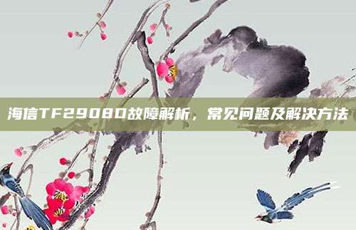海信TF2908D故障解析，常见问题及解决方法