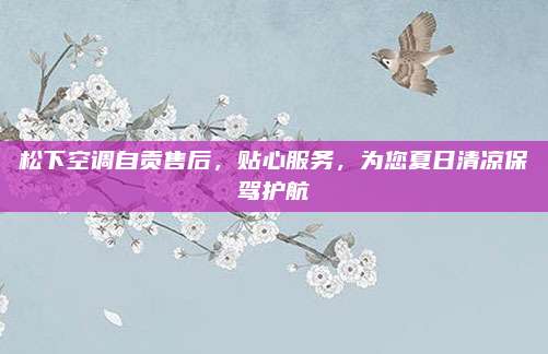 松下空调自贡售后,贴心服务,为您夏日清凉保驾护航