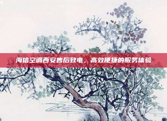 海信空调西安售后致电，高效便捷的服务体验