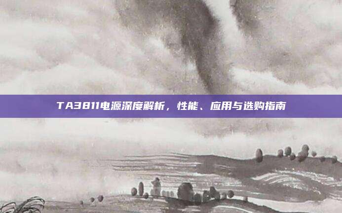 TA3811电源深度解析，性能、应用与选购指南