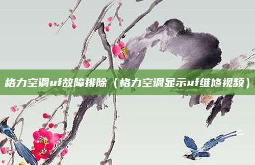 格力空调uf故障排除（格力空调显示uf维修视频）