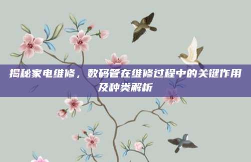 揭秘家电维修,数码管在维修过程中的关键作用及种类解析