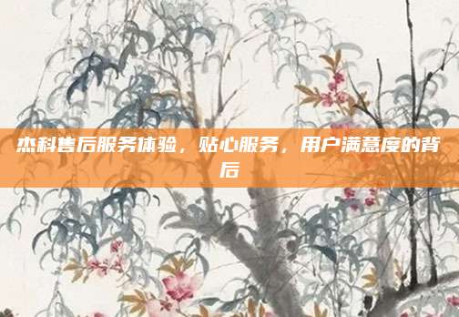 杰科售后服务体验,贴心服务,用户满意度的背后