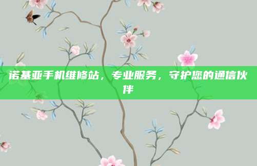 诺基亚手机维修站，专业服务，守护您的通信伙伴