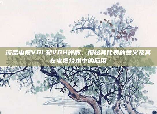 液晶电视VGL和VGH详解,揭秘其代表的意义及其在电视技术中的应用