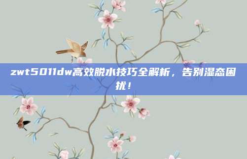 zwt5011dw高效脱水技巧全解析，告别湿态困扰！