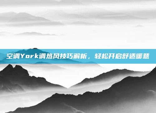 空调York调热风技巧解析，轻松开启舒适暖意
