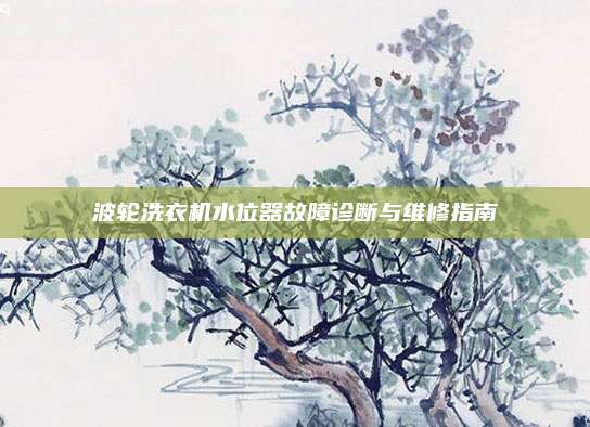 波轮洗衣机水位器故障诊断与维修指南