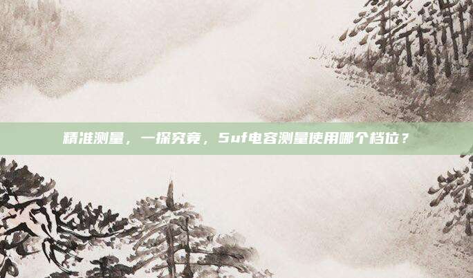 精准测量，一探究竟，5uf电容测量使用哪个档位？