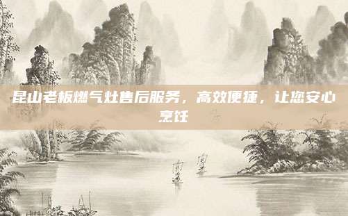 昆山老板燃气灶售后服务,高效便捷,让您安心烹饪