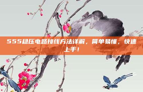 555稳压电路接线方法详解，简单易懂，快速上手！