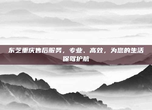 东芝重庆售后服务，专业、高效，为您的生活保驾护航