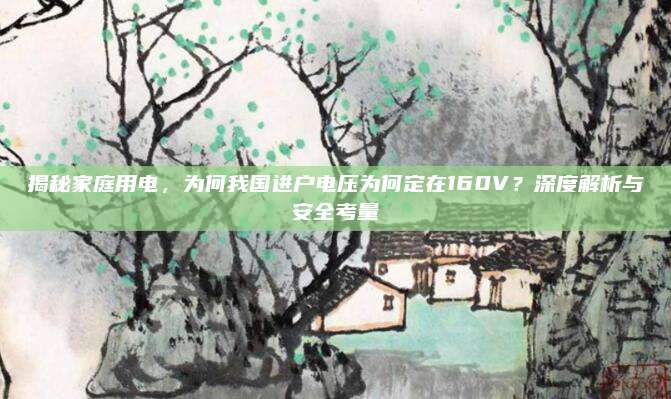 揭秘家庭用电，为何我国进户电压为何定在160V？深度解析与安全考量