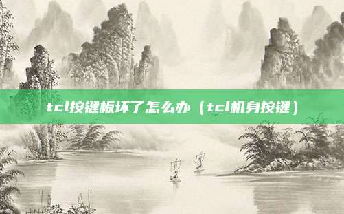 tcl按键板坏了怎么办(tcl机身按键)