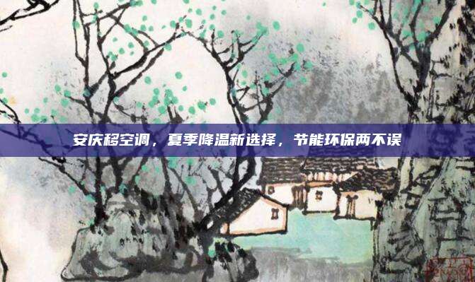 安庆移空调，夏季降温新选择，节能环保两不误