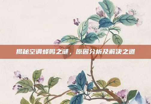 揭秘空调蜂鸣之谜，原因分析及解决之道