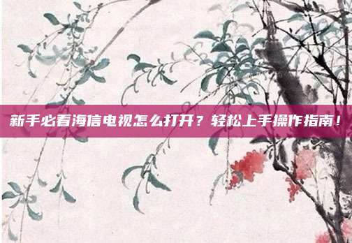 新手必看海信电视怎么打开？轻松上手操作指南！