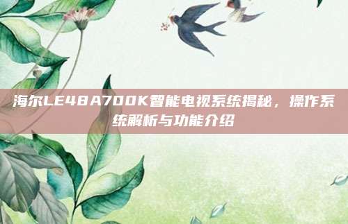 海尔LE48A700K智能电视系统揭秘，操作系统解析与功能介绍