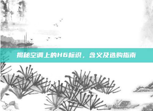 揭秘空调上的H6标识，含义及选购指南