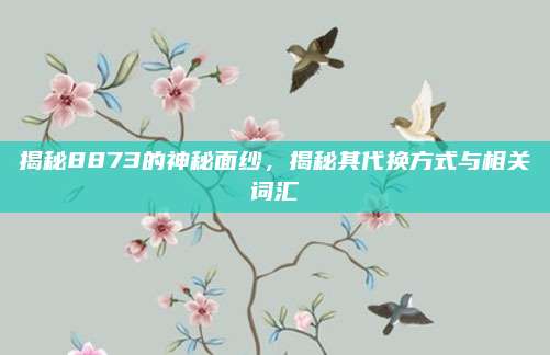 揭秘8873的神秘面纱，揭秘其代换方式与相关词汇