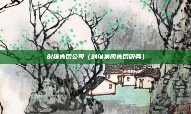 创维售后公司（创维集团售后服务）