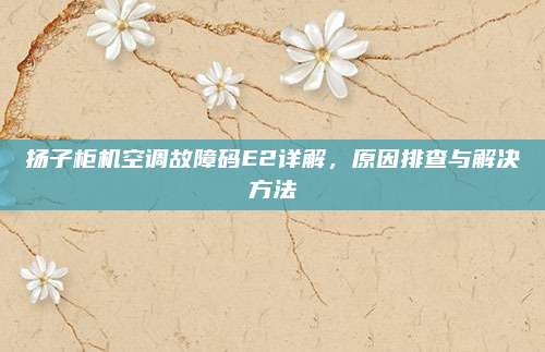扬子柜机空调故障码E2详解，原因排查与解决方法
