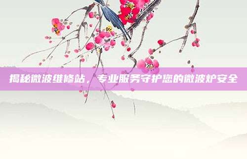 揭秘微波维修站，专业服务守护您的微波炉安全