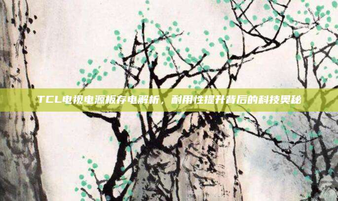 TCL电视电源板存电解析，耐用性提升背后的科技奥秘