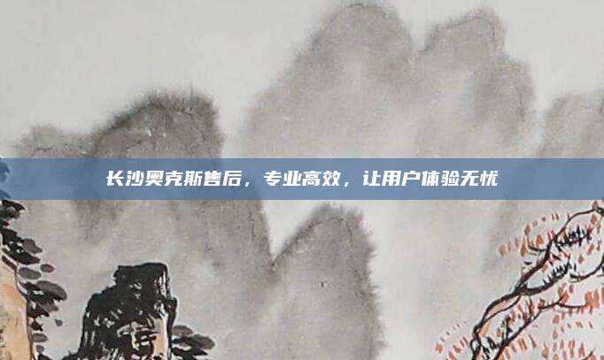 长沙奥克斯售后，专业高效，让用户体验无忧
