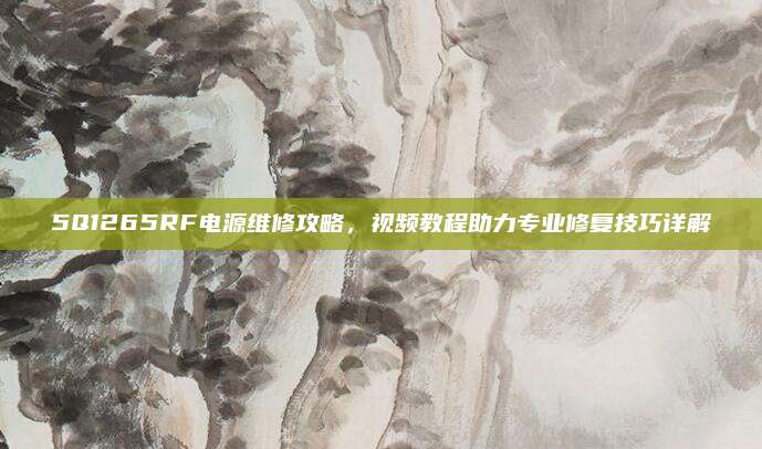 5Q1265RF电源维修攻略，视频教程助力专业修复技巧详解