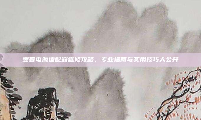 惠普电源适配器维修攻略,专业指南与实用技巧大公开