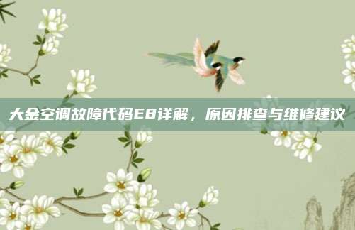 大金空调故障代码E8详解,原因排查与维修建议