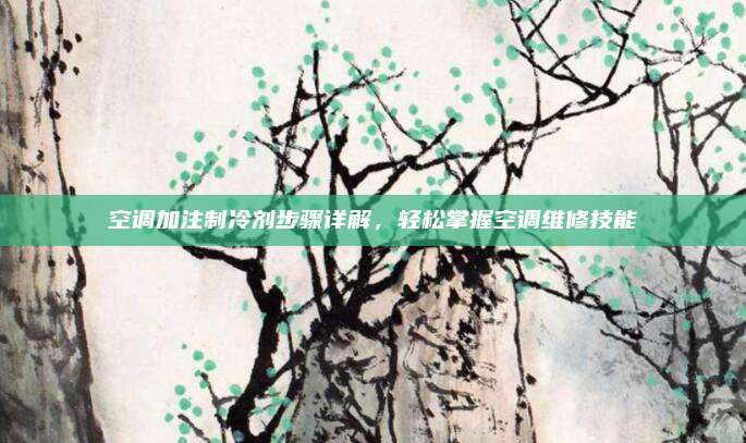 空调加注制冷剂步骤详解,轻松掌握空调维修技能
