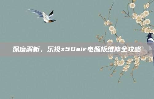 深度解析,乐视x50air电源板维修全攻略