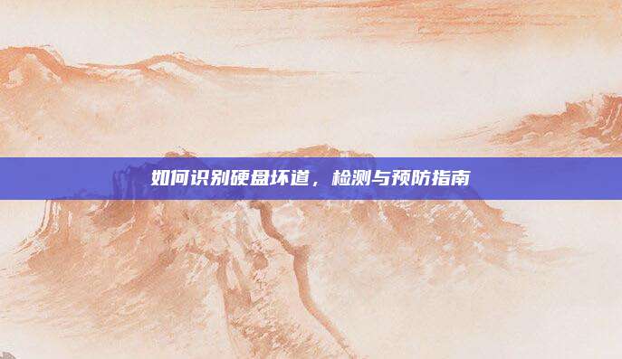 如何识别硬盘坏道,检测与预防指南