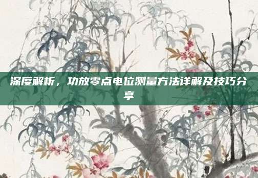 深度解析,功放零点电位测量方法详解及技巧分享