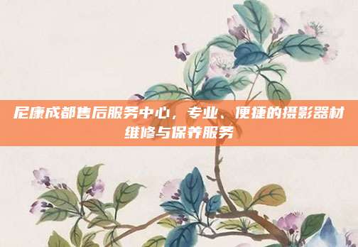 尼康成都售后服务中心,专业、便捷的摄影器材维修与保养服务