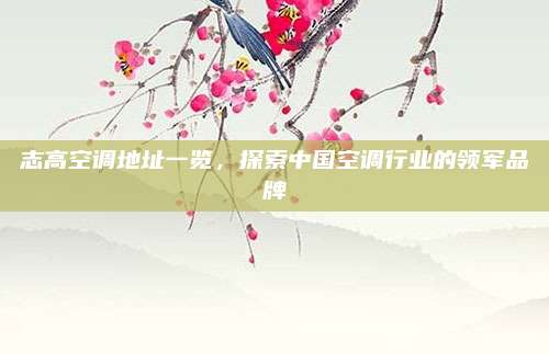 志高空调地址一览,探索中国空调行业的领军品牌