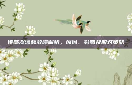 传感器漂移故障解析,原因、影响及应对策略