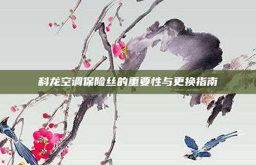 科龙空调保险丝的重要性与更换指南