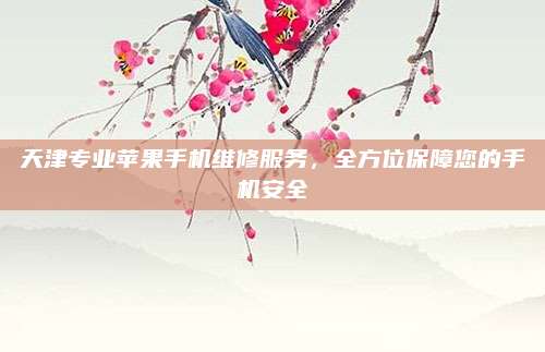 天津专业苹果手机维修服务,全方位保障您的手机安全